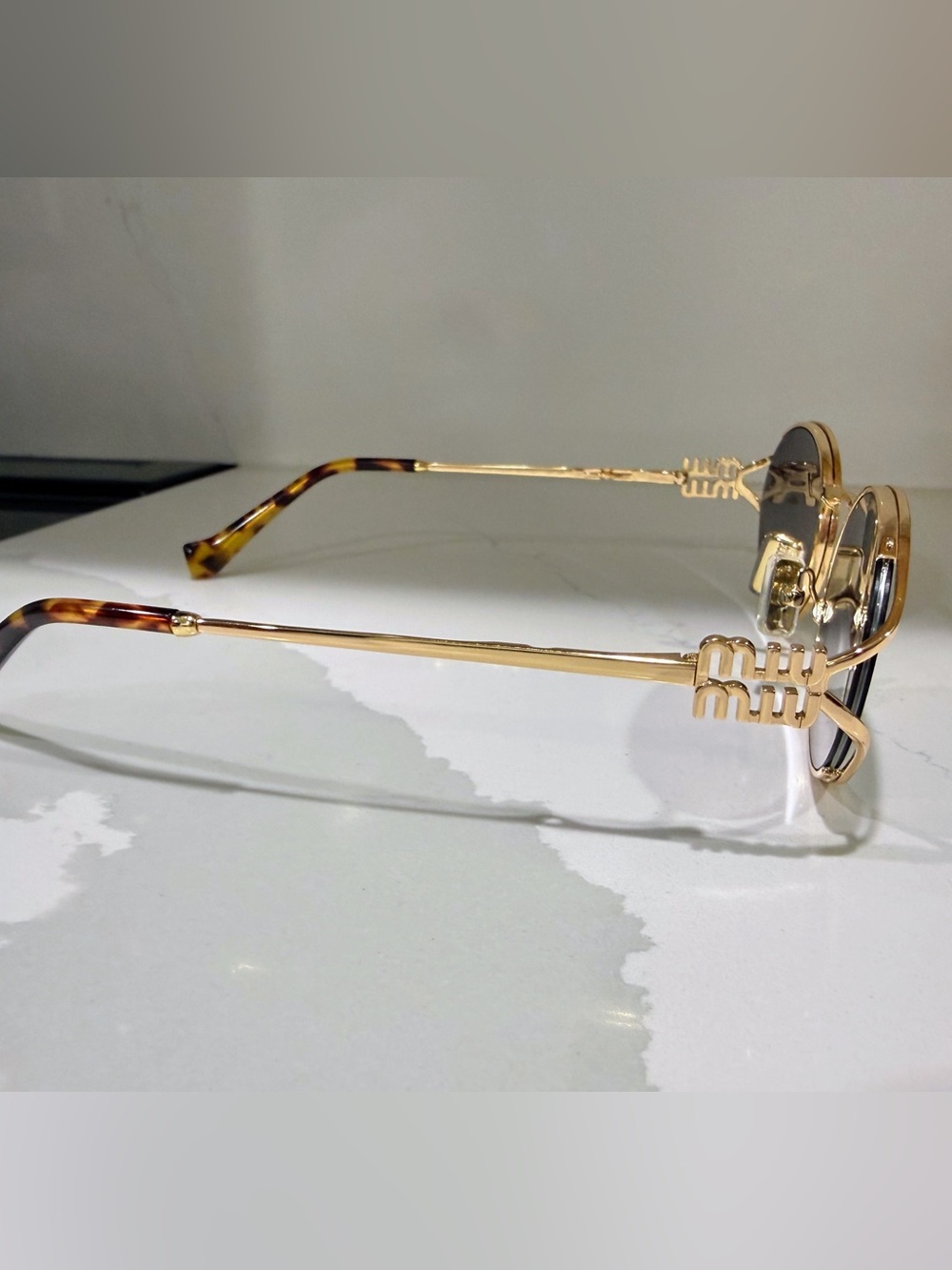 MiuMiu 52YS Gradient Oval Sunglasses - Picture 3 of 3